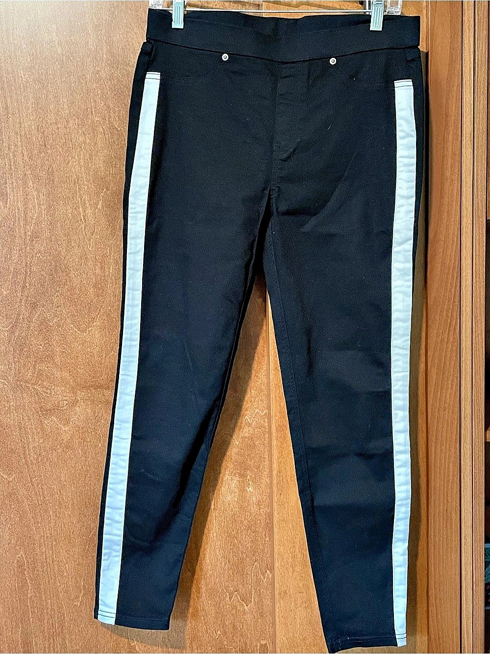 Simply Vera Wang Skinny Pants Black & White, Medium